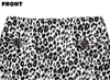 Gray Leopard Print Retro Pencil Skirt