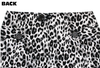 Gray Leopard Print Retro Pencil Skirt