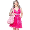 Pretty in Pink Lipstick Heart Tote Bag